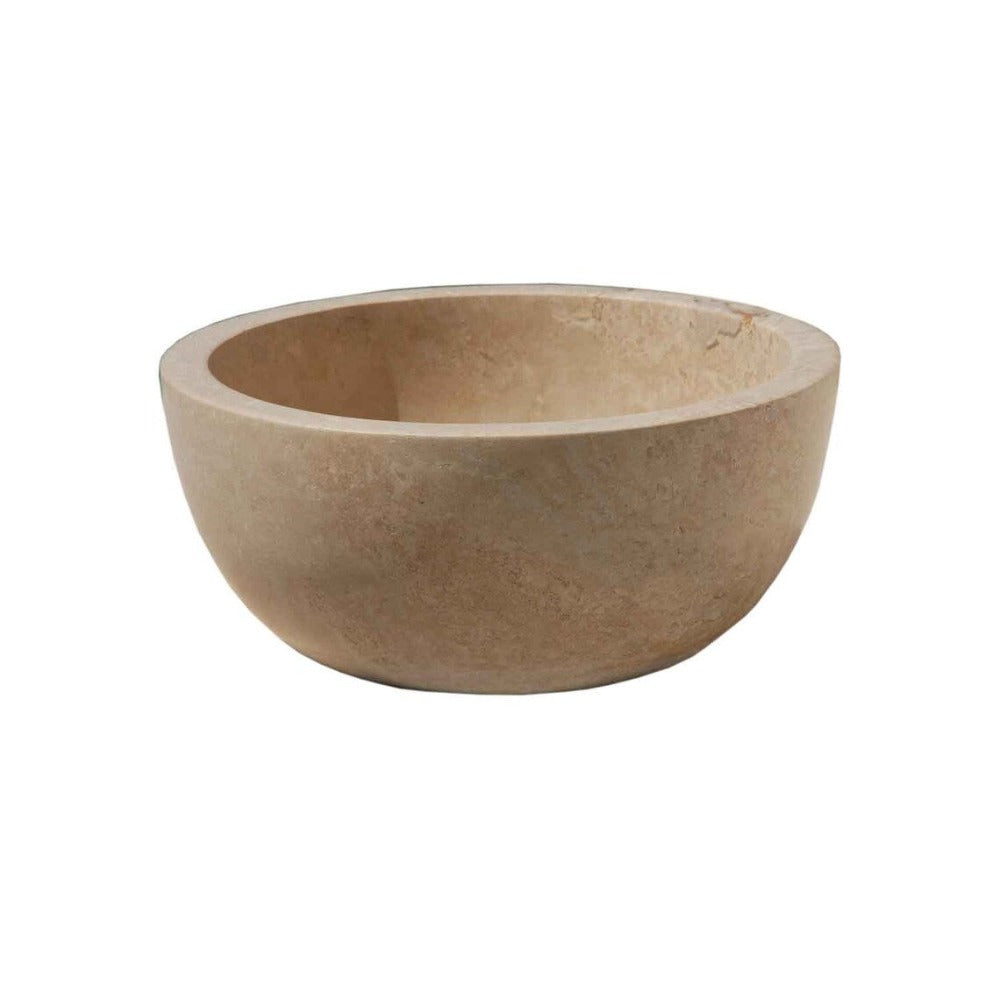Natural Stone Classic Travertine Vessel Sink (D)14