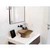 Natural Stone Classic Conical Shape Travertine Vessel Sink (D)16