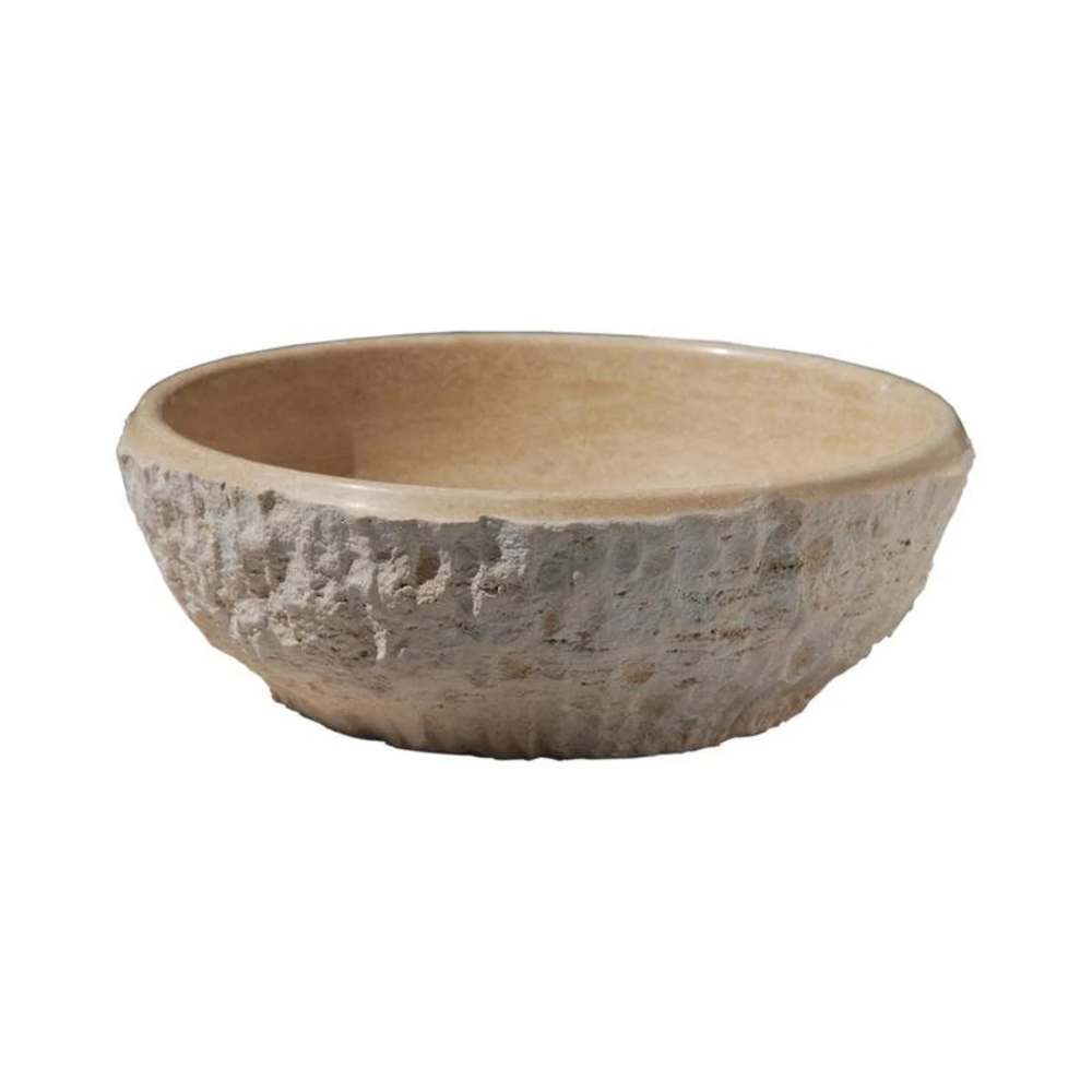 Natural Stone Dragon Split Face Travertine Sink (D)16