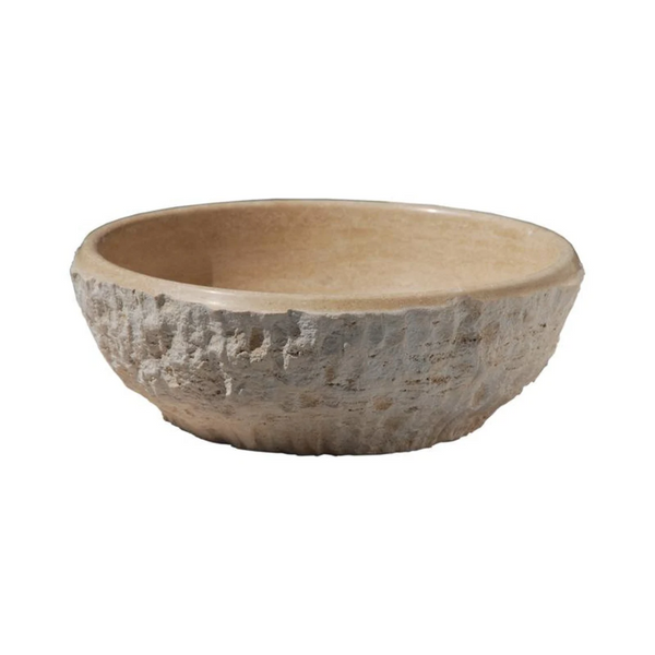 Natural Stone Dragon Split Face Travertine Sink (D)16