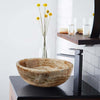 Natural Stone Honey Onyx Vessel Sink (D)16
