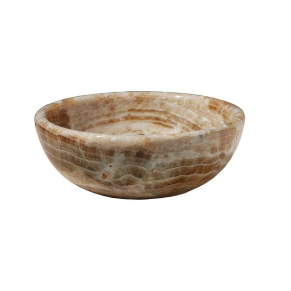 Natural Stone Honey Onyx Vessel Sink (D)16