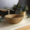 Natural Stone Light Travertine Vessel Sink (D)16
