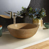 Natural Stone Light Travertine Vessel Sink (D)16