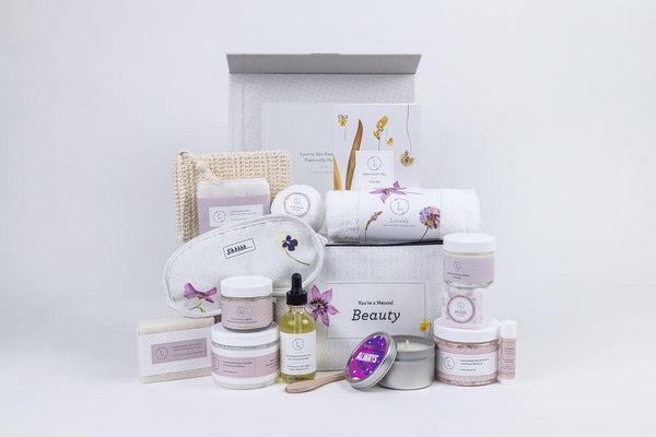 A Special Day Gift, Birthday Gift Basket, Lavender Natural Bath & Body -  Gift Box