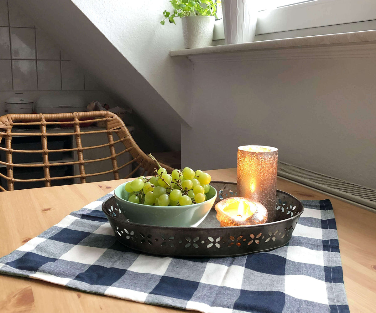 Cotton Napkins - Plaid Cloth Napkins