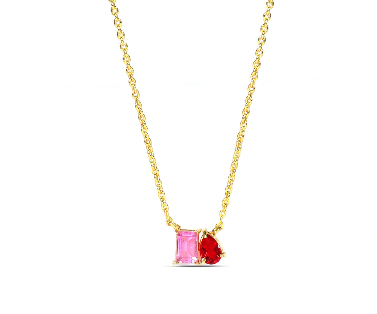 Toi Et Moi Ruby Necklace - Blaze Necklace