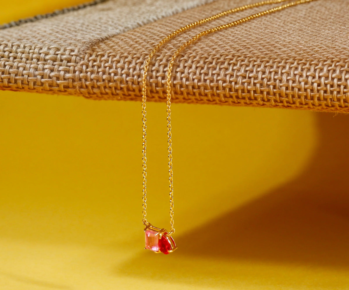 Toi Et Moi Ruby Necklace - Blaze Necklace