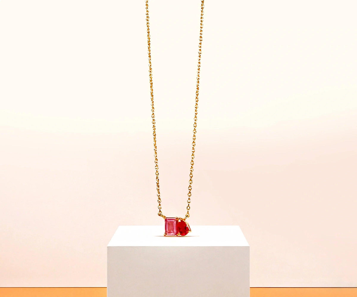 Toi Et Moi Ruby Necklace - Blaze Necklace