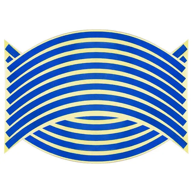 16 Pcs Strips Wheel Stickers And Decals 18 Reflective Rim Tape Bike Motorcycle Car Tape 5 Colors Car Styling