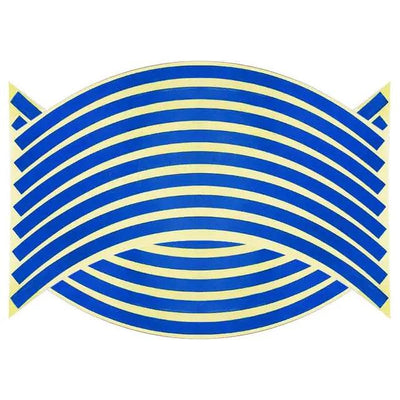 16 Pcs Strips Wheel Stickers And Decals 18 Reflective Rim Tape Bike Motorcycle Car Tape 5 Colors Car Styling