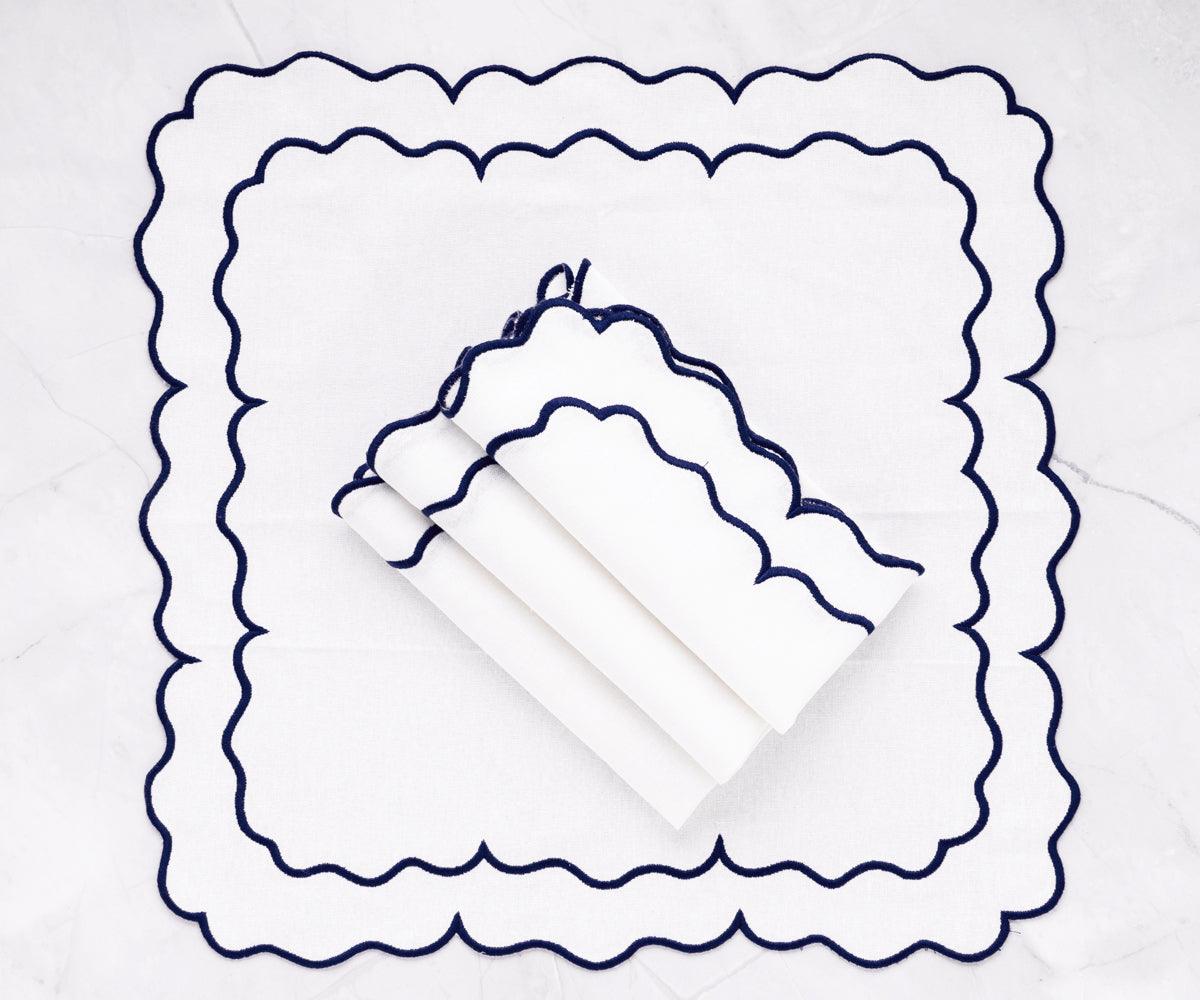 White Embroidered Napkins