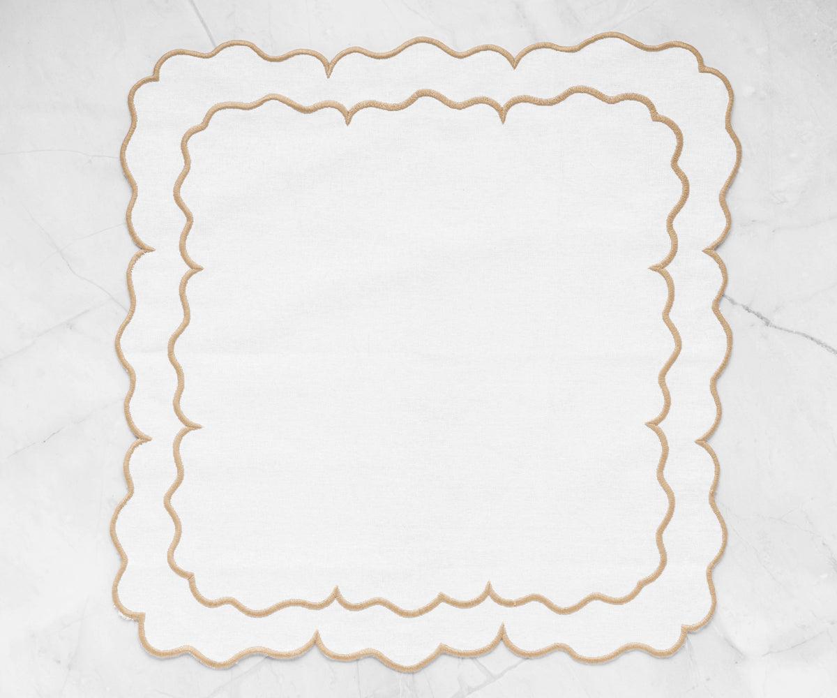 White Embroidered Napkins