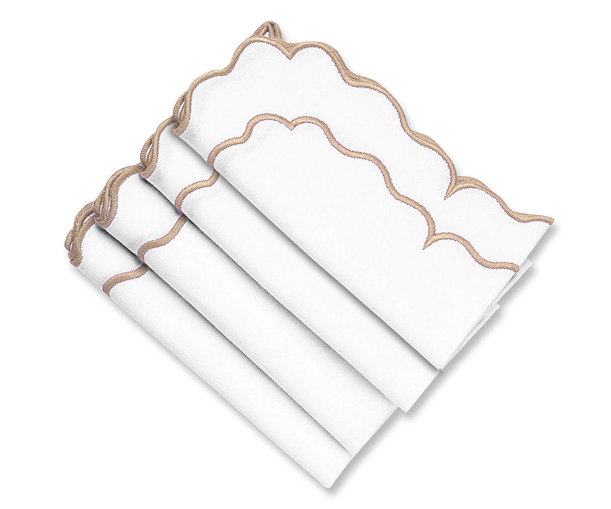 White Embroidered Napkins