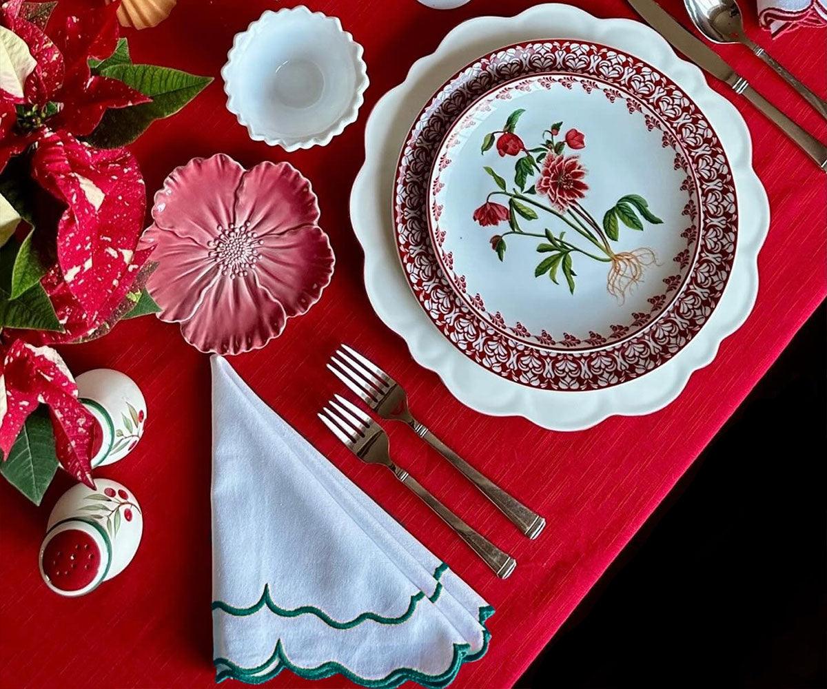 White Embroidered Napkins