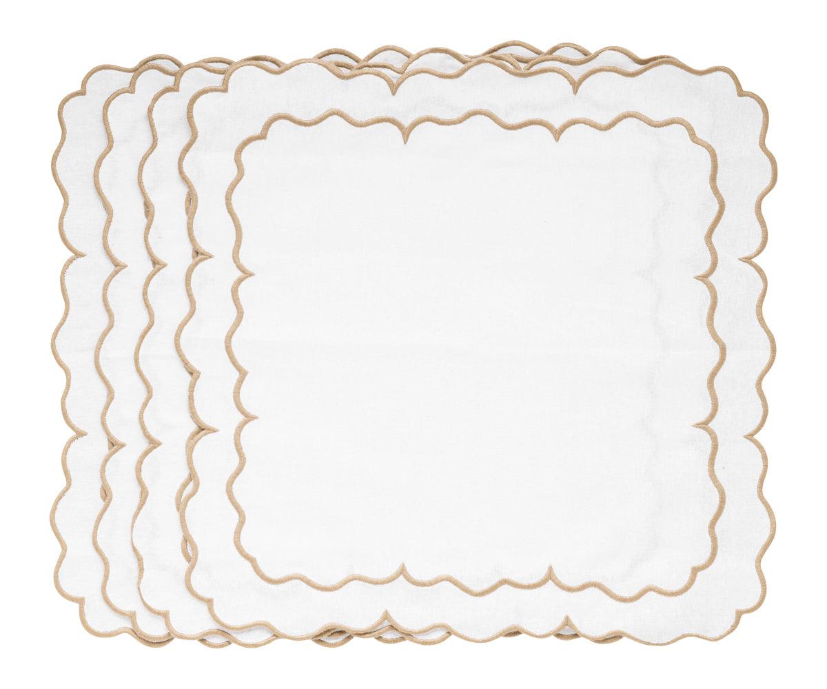 White Embroidered Napkins