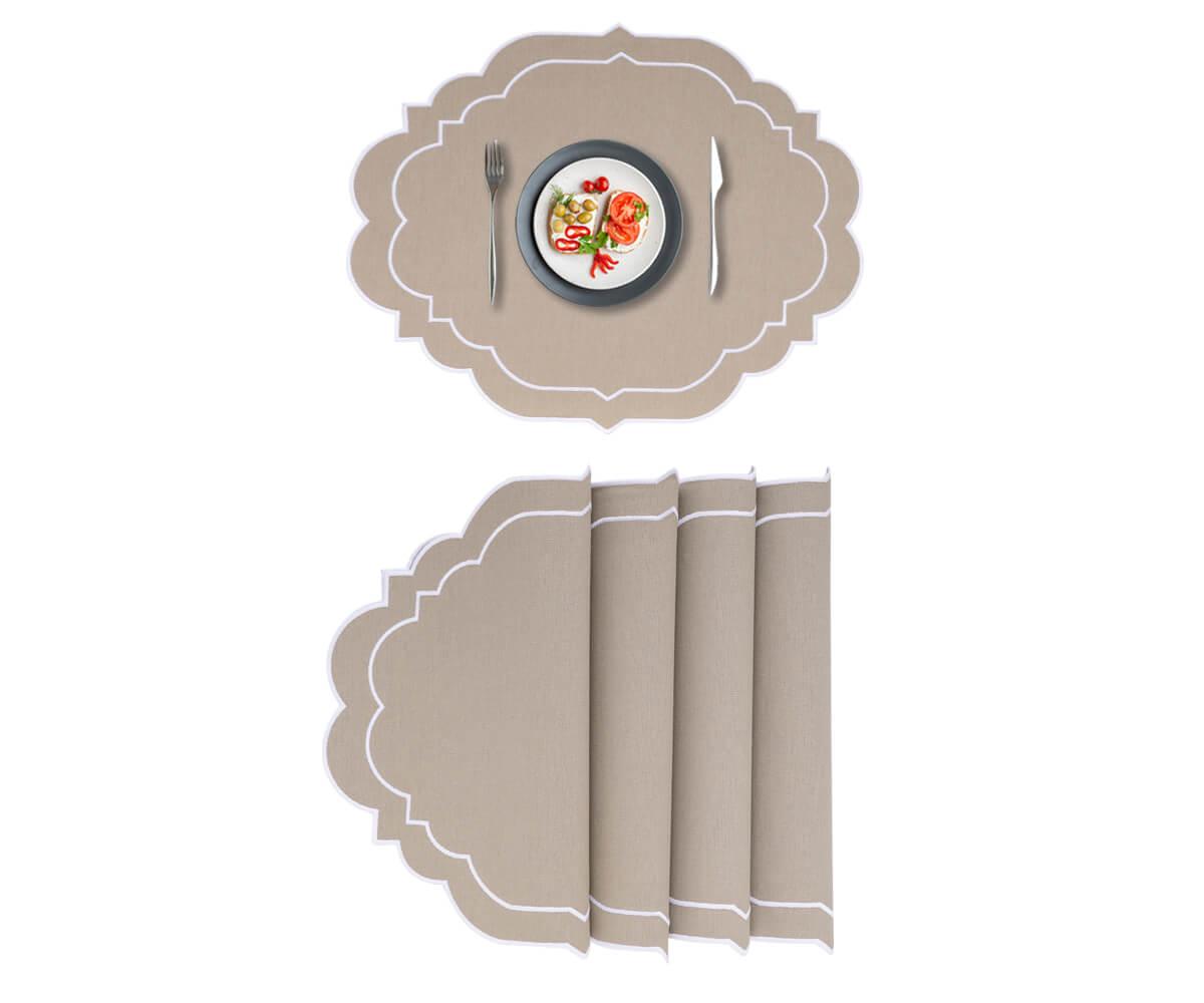 Oval Placemats Set of 4 - Cotton Placemats