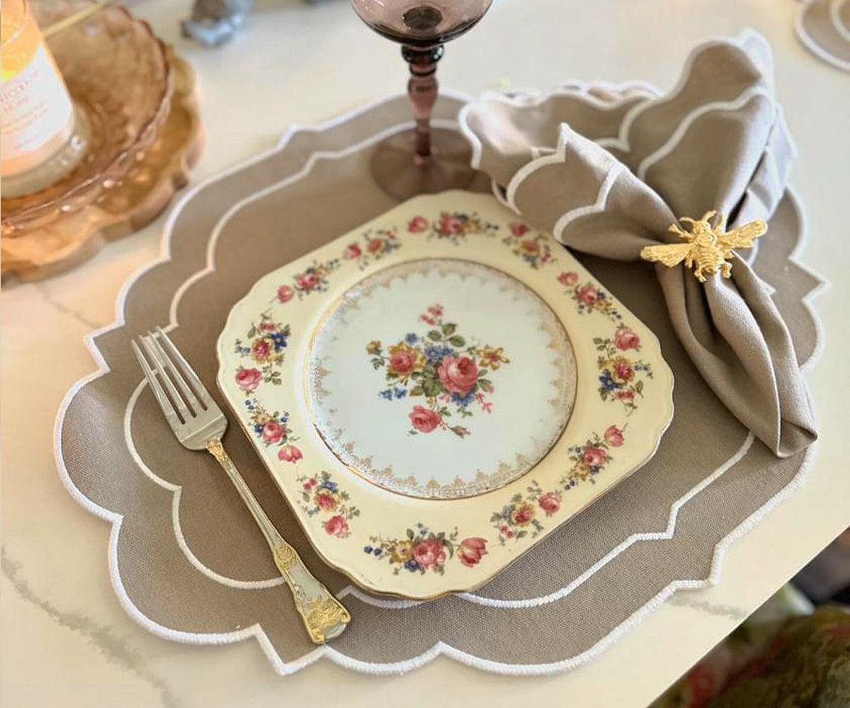 Oval Placemats Set of 4 - Cotton Placemats