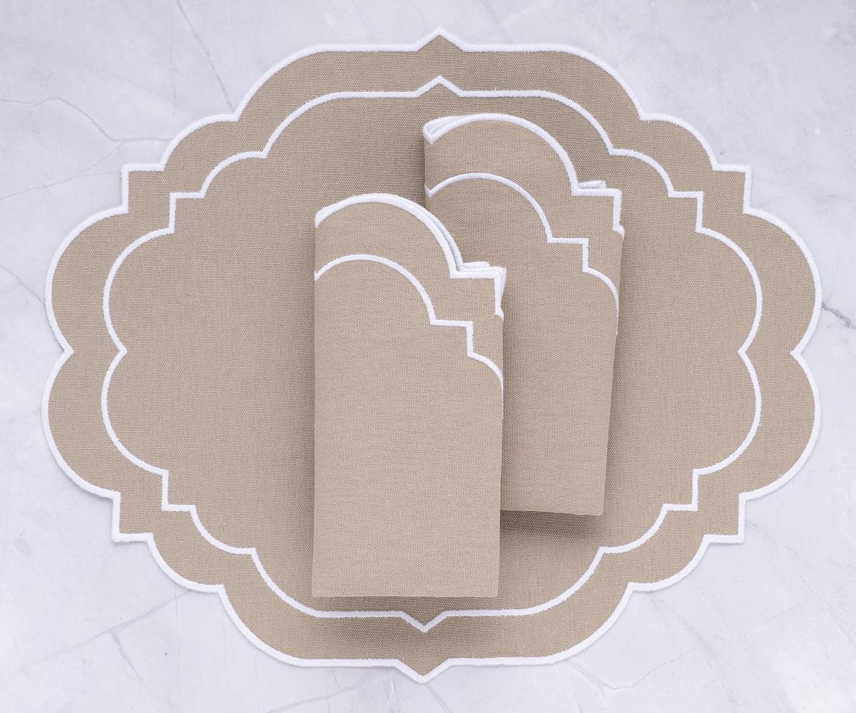 Oval Placemats Set of 4 - Cotton Placemats