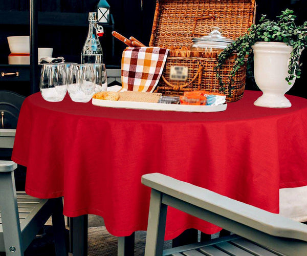 Cotton Round Tablecloth - Round Table Cover