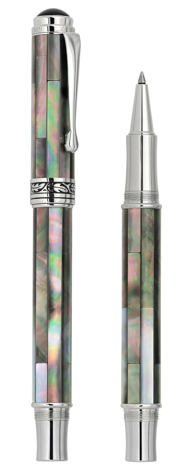 Maestro® Black Mother of Pearl & Platinum Plated Rollerball Pen - Gifts for You 'n Me
