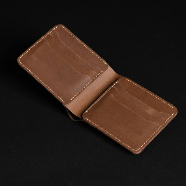 The Keystone Wallet - Saddle Brown Full-Grain Leather Wallet