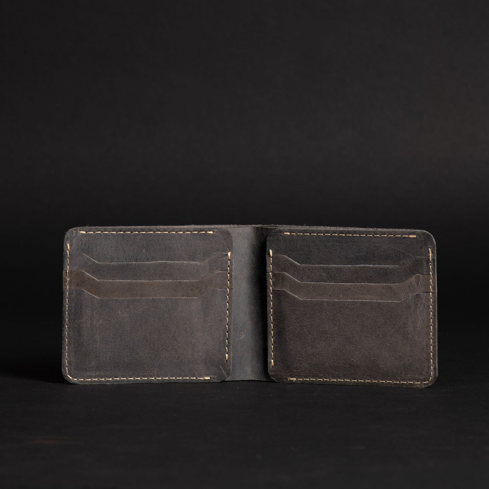 The Spartan Belt + Keystone Wallet Set - Slate Black NAB Leather