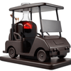 Golf Decanter Whiskey Decanter - The Wine Savant - Brown Mahogany Wood Golf Gifts for Both Men & Women, Golf Accessories, Golfer Gifts, Based on A Replica Golf Cart (600ml Decanter)