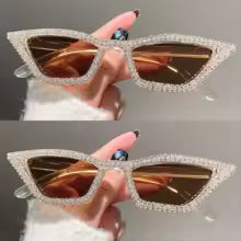 Rhinestone Cat Eye Sunglasses for Women - Party, Bar, and Nightclub Eyewear