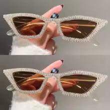Rhinestone Cat Eye Sunglasses for Women - Party, Bar, and Nightclub Eyewear