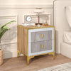 Nightstand with 2 Pull-out Drawers for Living Room Bedroom