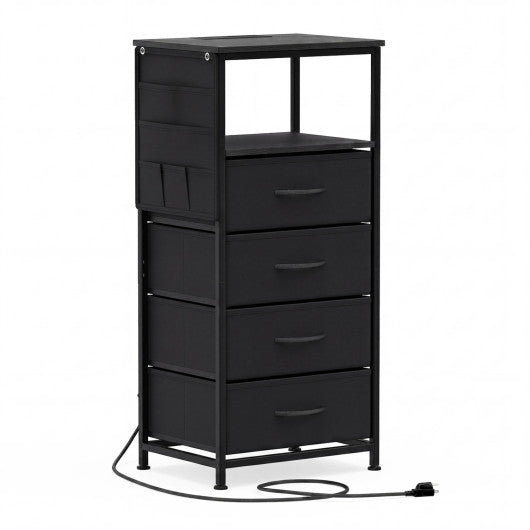 Nightstand with Integrated Charging Station 34