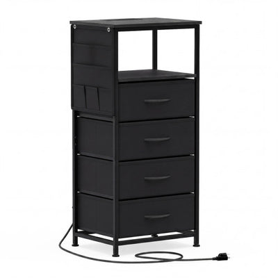 Nightstand with Integrated Charging Station 34
