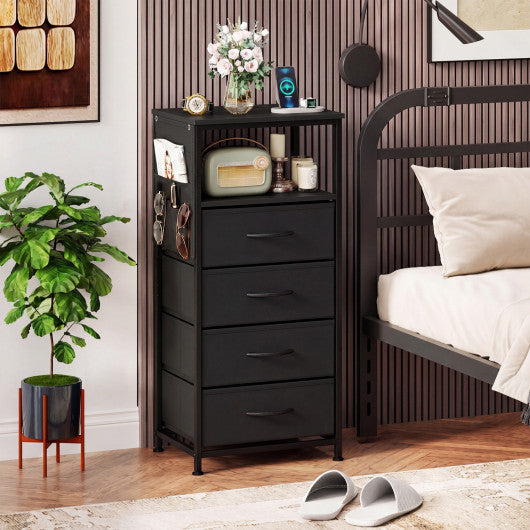 Nightstand with Integrated Charging Station 34