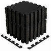 Non-Slip Protective Flooring for Living Room and Home Gym-Black