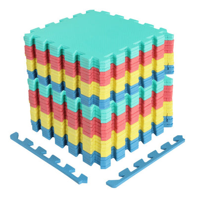 Non-Slip Protective Flooring for Living Room and Home Gym-Multicolor