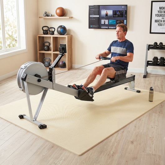 Non-Slip Protective Flooring for Living Room and Home Gym-Beige