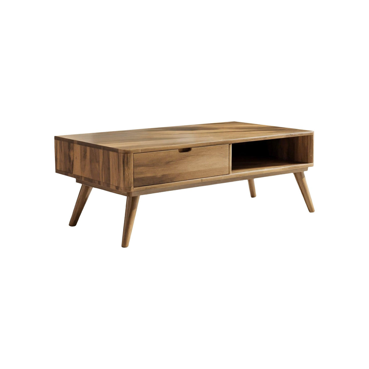Nordell Solid Wood Coffee Table with Drawer Storage