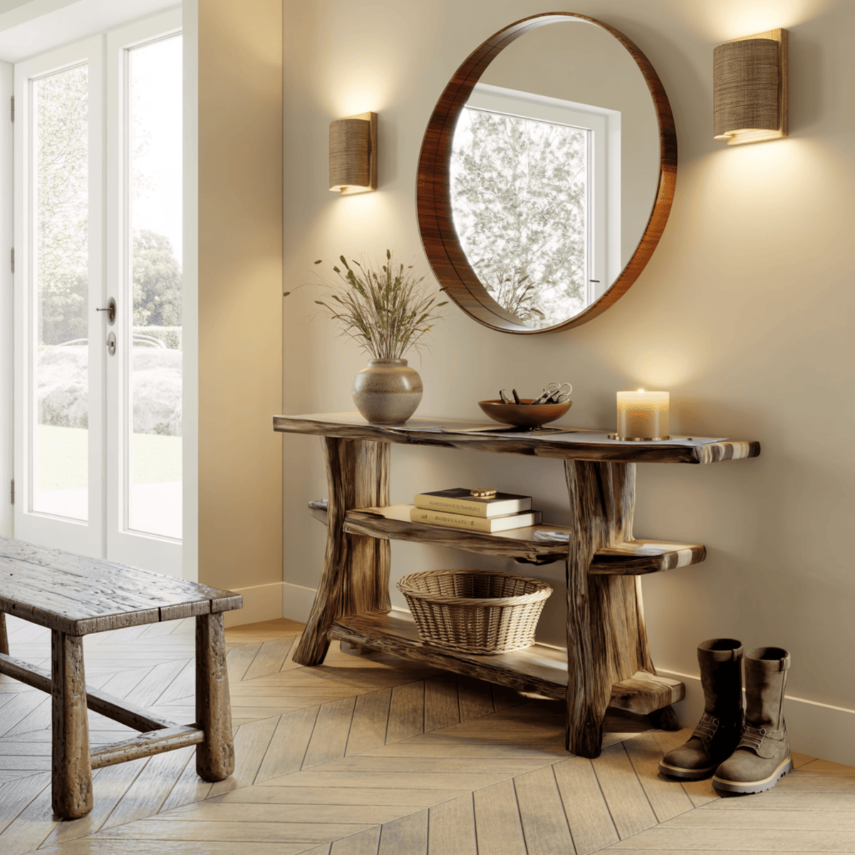 Nordgrain Live Edge Console Table