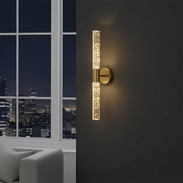 Nordic Crystal Rod LED Wall Lamp Bedroom Bedside Living Room AC85-265V Light