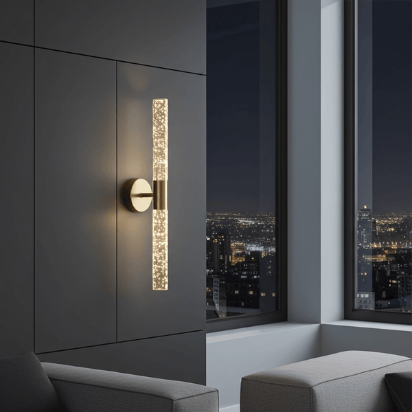 Nordic Crystal Rod LED Wall Lamp Bedroom Bedside Living Room AC85-265V Light