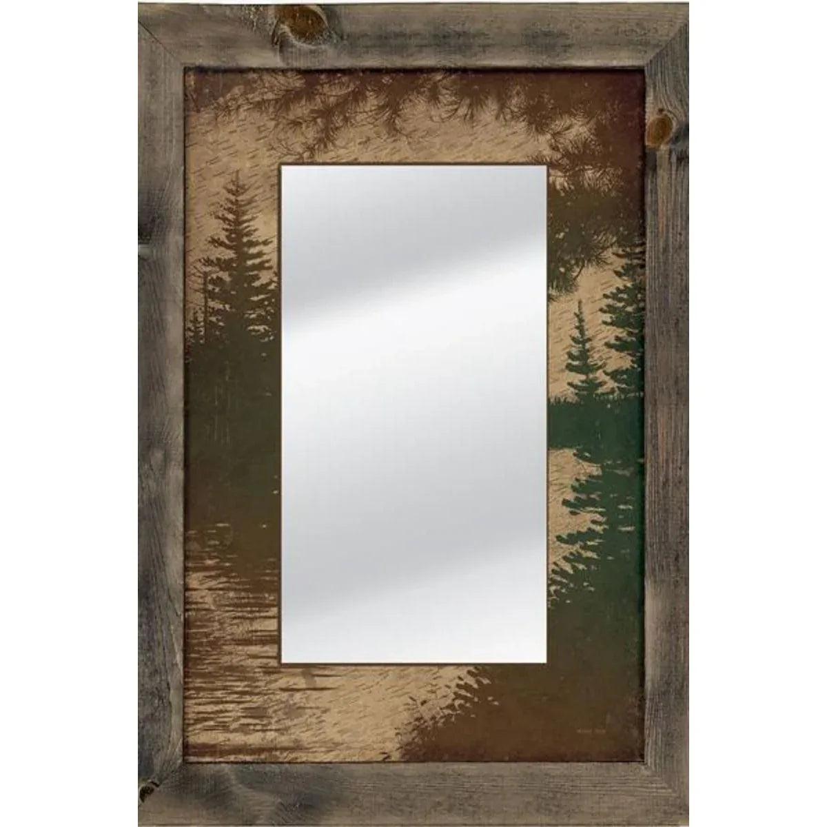 North Woods Barnwood Frame Mirror - Gifts for You 'n Me
