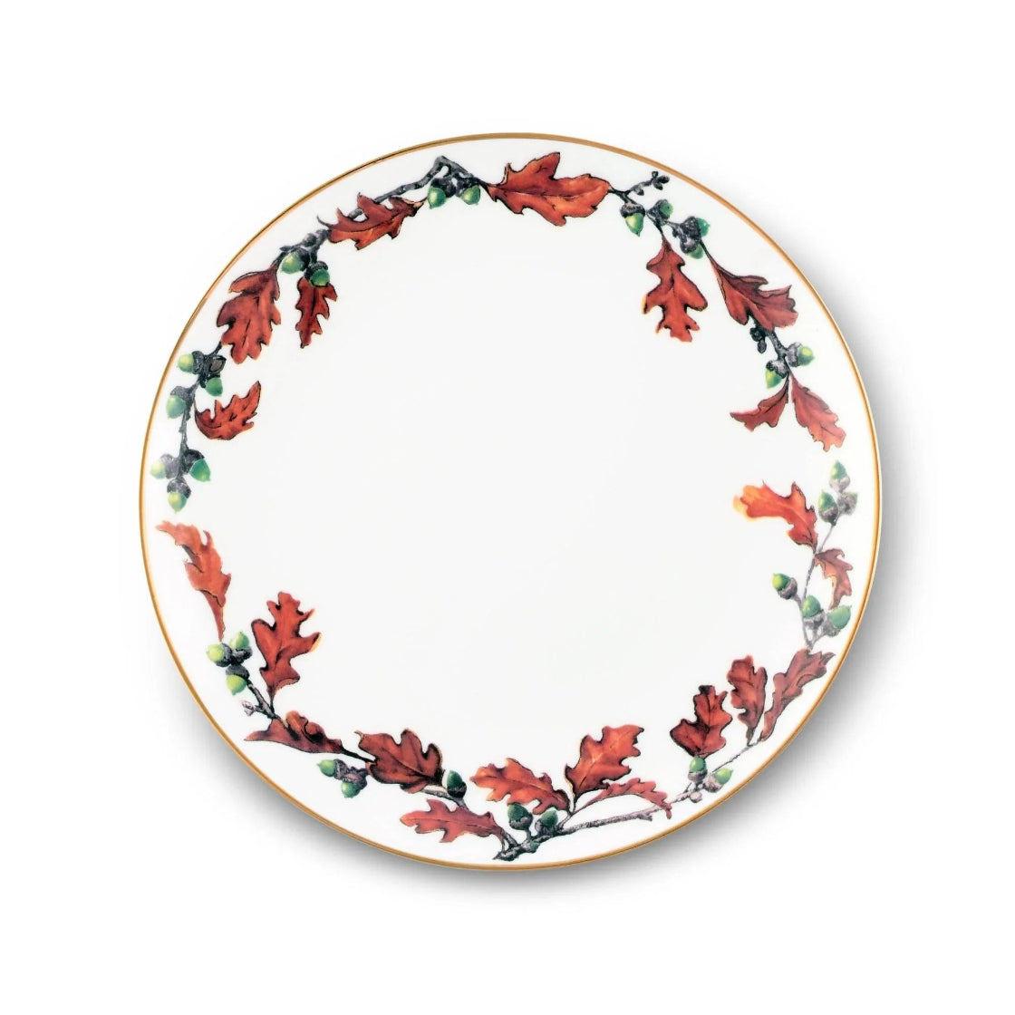 Norwood Acorn Bone China Round Dinner Plate