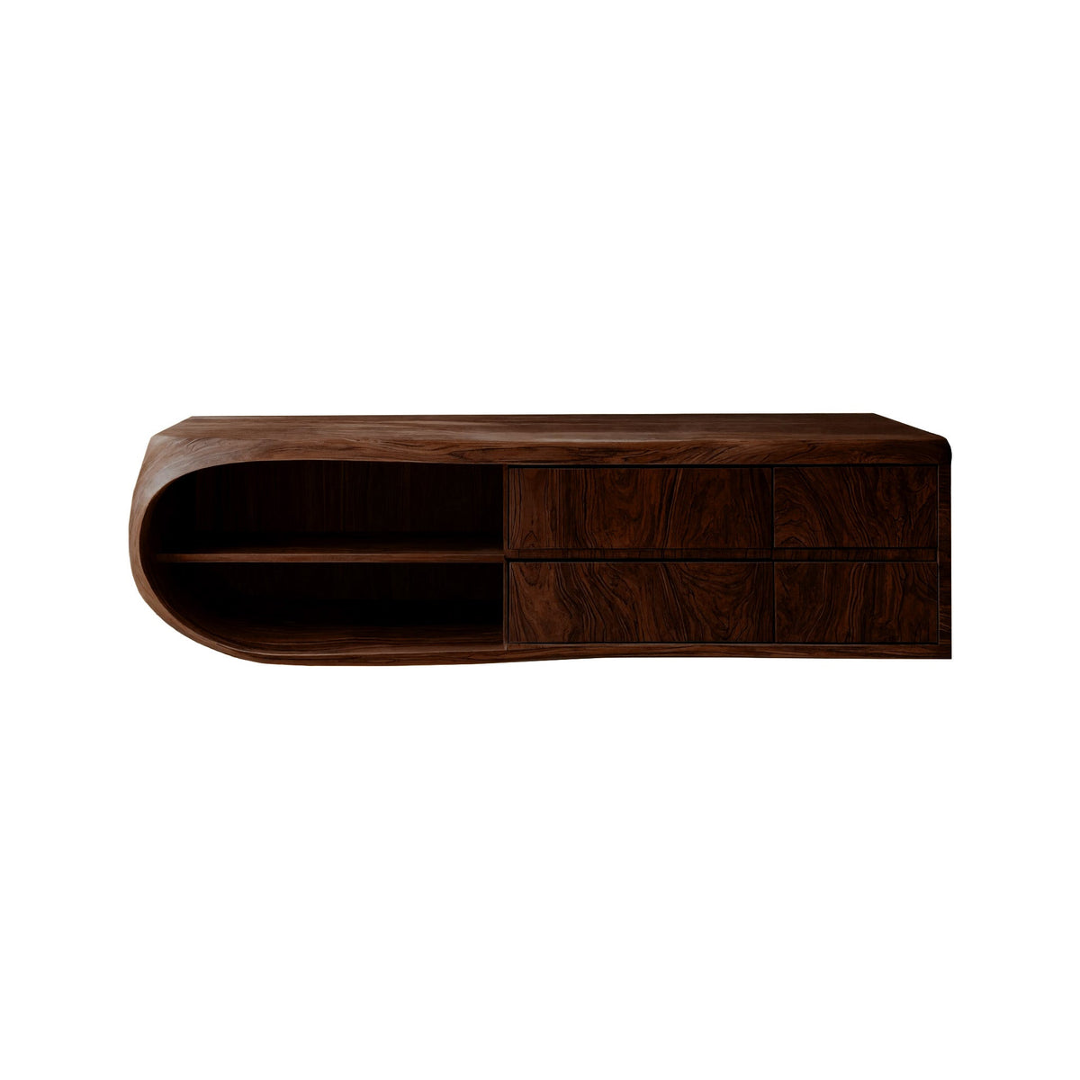 Norvella Solid Wood Floating Bathroom Vanity with Drawers
