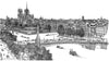 Notre Dame Autumn Etching