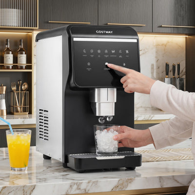 Nugget Ice Maker with Self Dispensing 80 LBS Per Day Chewable Pellet Ice Machine