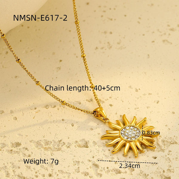 Light Luxury Necklace Fashionable Floral Clavicle Chain Small Fresh High Grade Embellished Necklace Necklace Women