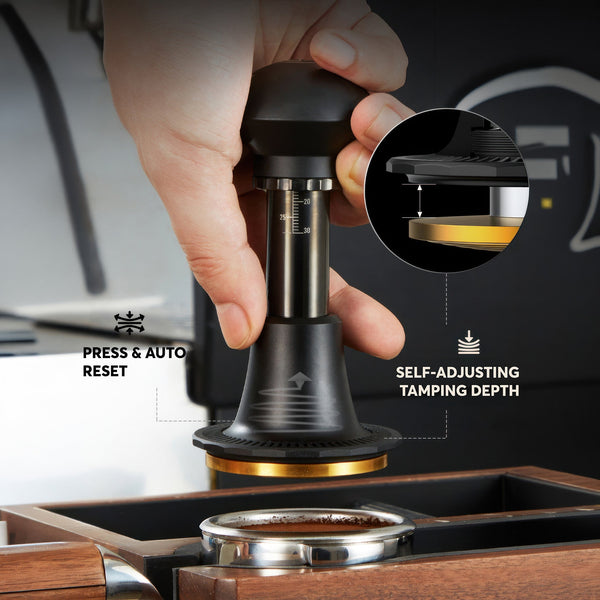 Titanium Spring-Loaded Espresso Tamper
