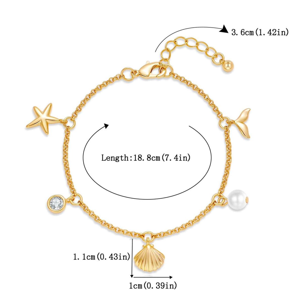 Ocean-Inspired Pendant Necklace — Adjustable Chain