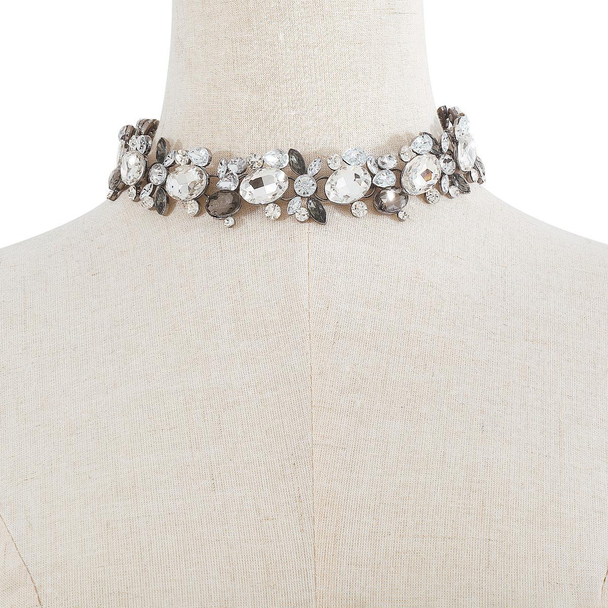 Temperamental Minority Imitation Diamond Popular Necklace Light Luxury Heavy Industry Alloy Clavicle Chain